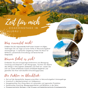 Coachingtage im Allgäu - Zeit für mich - Annette Dold