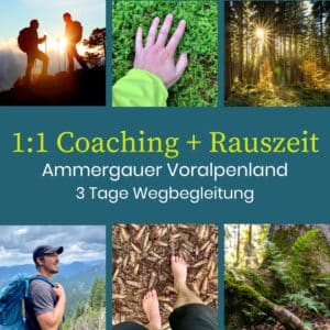 1:1 Coaching und Rauszeit: individuelle Wegbegleitung im Ammergauer Voralpenland